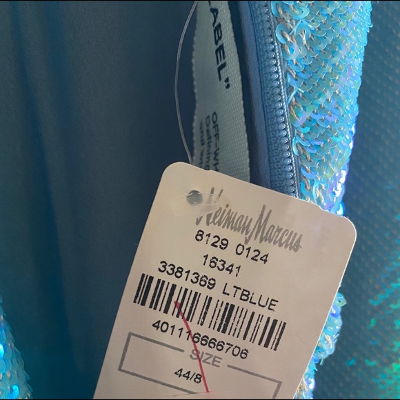 Off-White c/o Virgil Abloh
Women's Blue Sequined Cut Out Midi Dress 🍄 - Picture 13 of 13